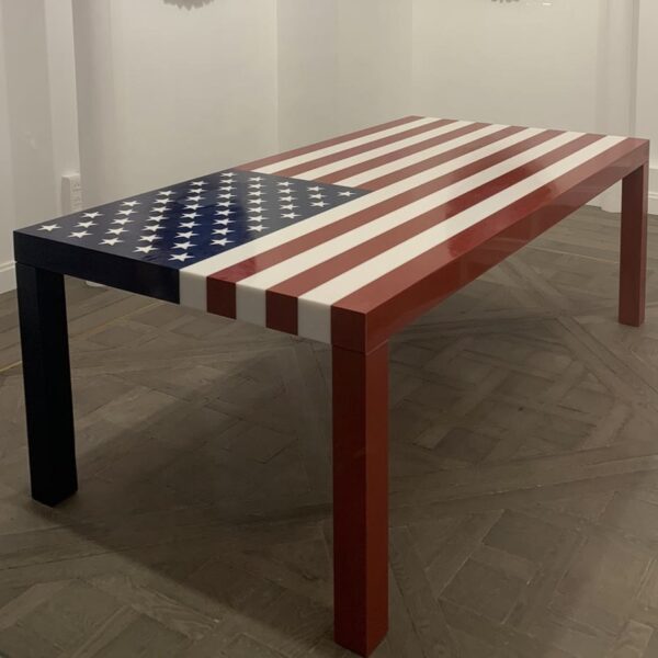 American table in Corian Pièce unique